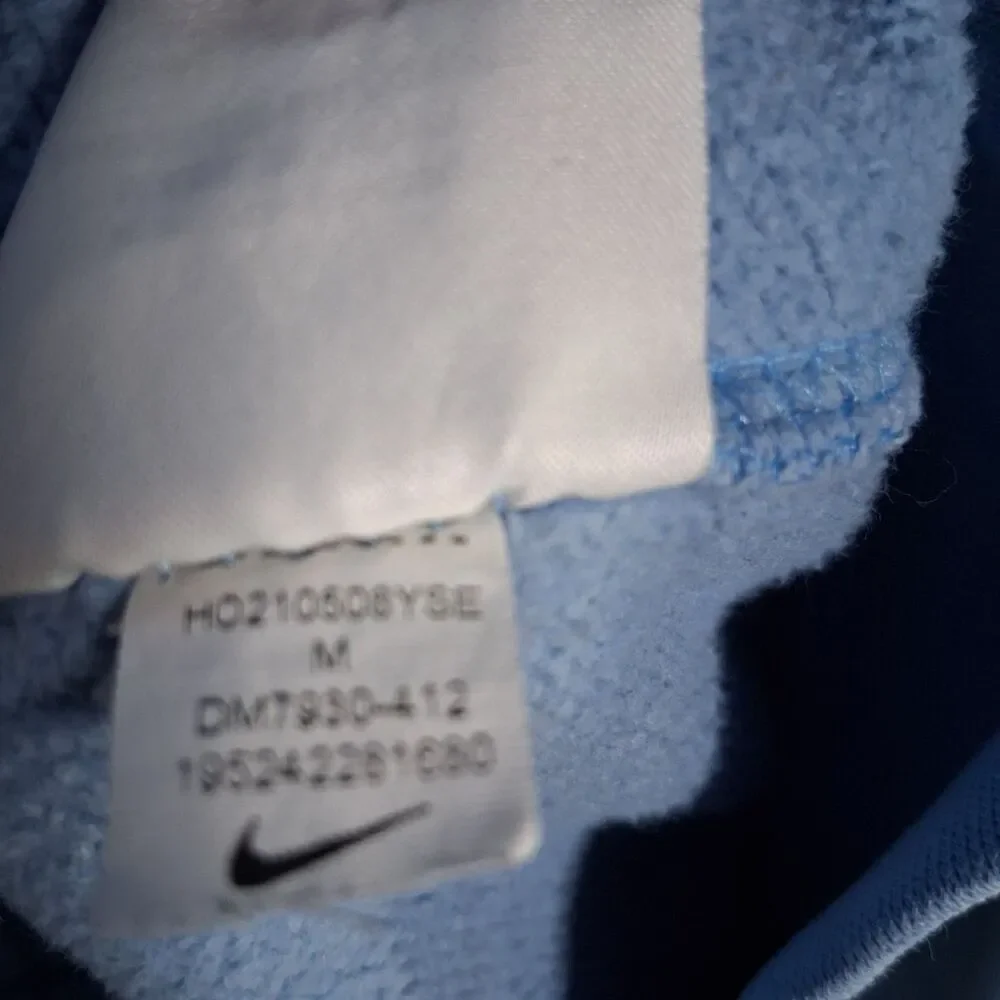 Nike Sportswear Club Fleece Hoodie Cerulean Blue Men's Athleisure Size‎ M